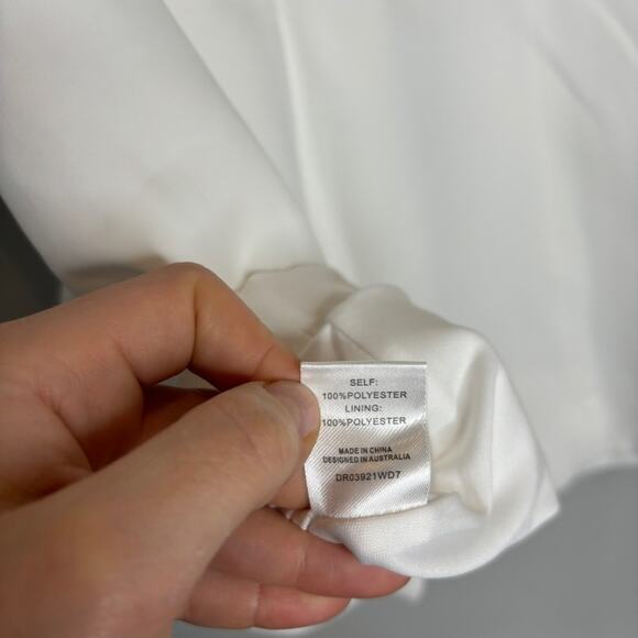 Meshki Maci Crepe White Strapless Mini Dress - Picture 8 of 8